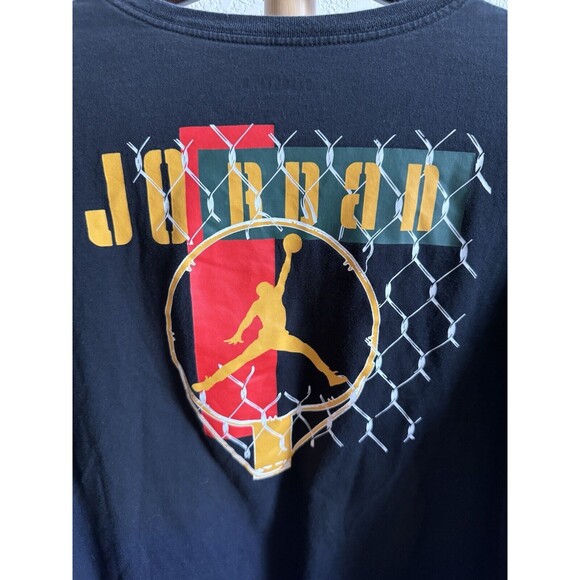 Jordan Long Sleeve Tee MJ Sports DNA Crewneck Graphic T Shirt Black Mens Size L - Picture 4 of 9